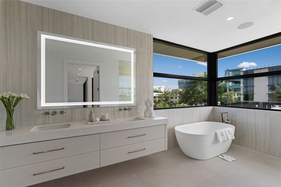 Furnished interior view inside a new home in , Fort Lauderdale (Image 9). Furnished interior view inside a new home in , Fort Lauderdale (Image 9).