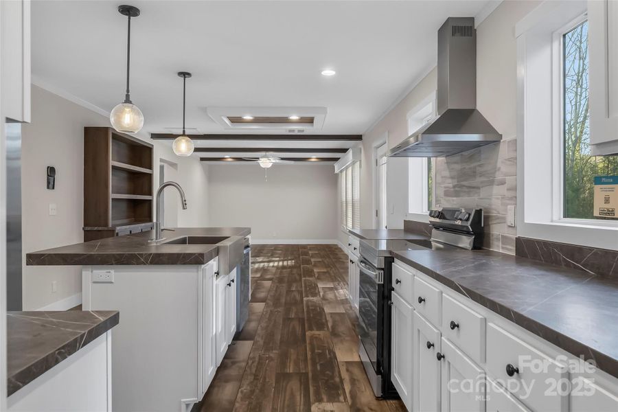 Furnished interior view inside a new home in , Weaverville (Image 8).