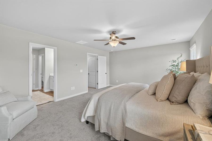 Furnished interior view inside a new home in The Reserve At Clock Tower, Douglasville (Image 6).