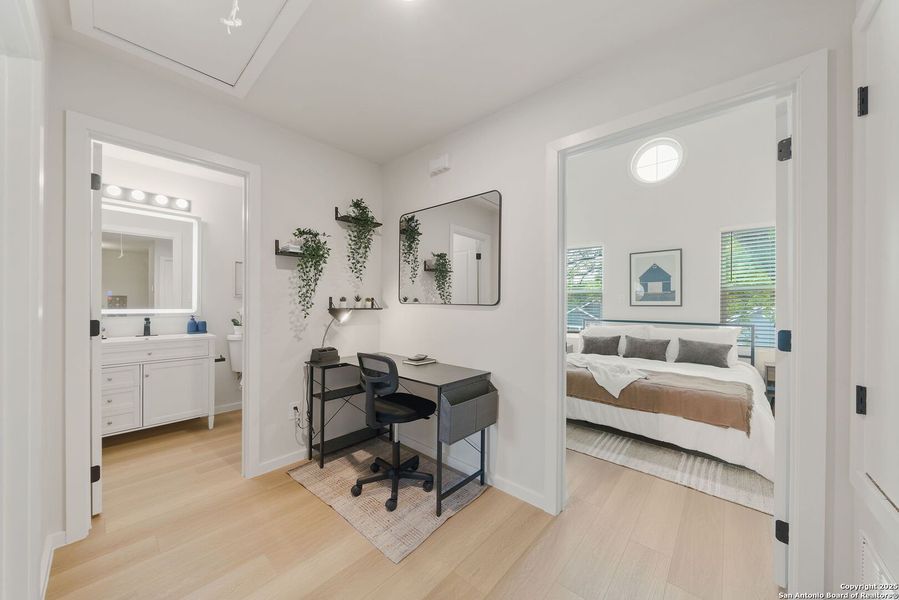 Furnished interior view inside a new home in , San Antonio (Image 10). Furnished interior view inside a new home in , San Antonio (Image 10).