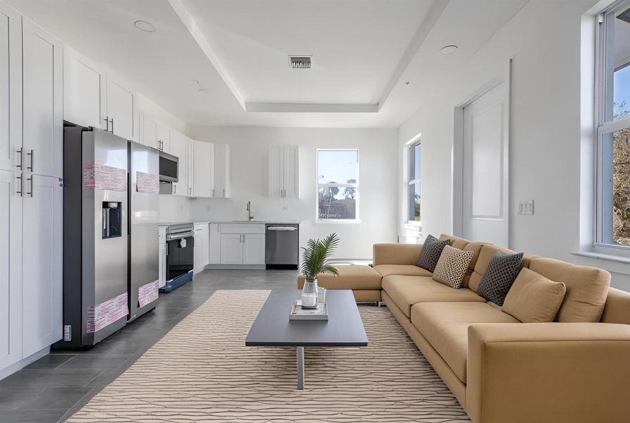 Furnished interior view inside a new home in , Rotonda West (Image 11).