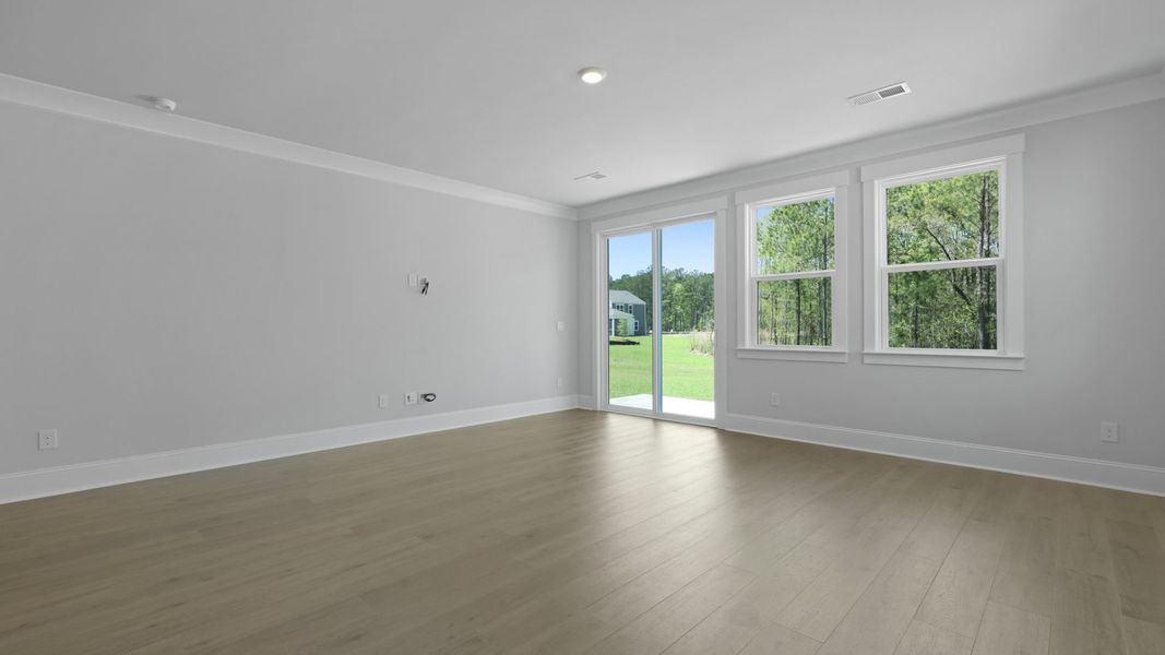 Representative unfurnished interior of a home built from the TILLMAN by D.R. Horton in Sheep Island, Summerville (Image 26). Representative unfurnished interior of a home built from the TILLMAN by D.R. Horton in Sheep Island, Summerville (Image 26).
