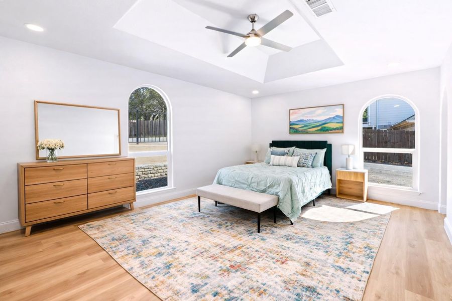 Furnished interior view inside a new home in , Point Venture (Image 29).