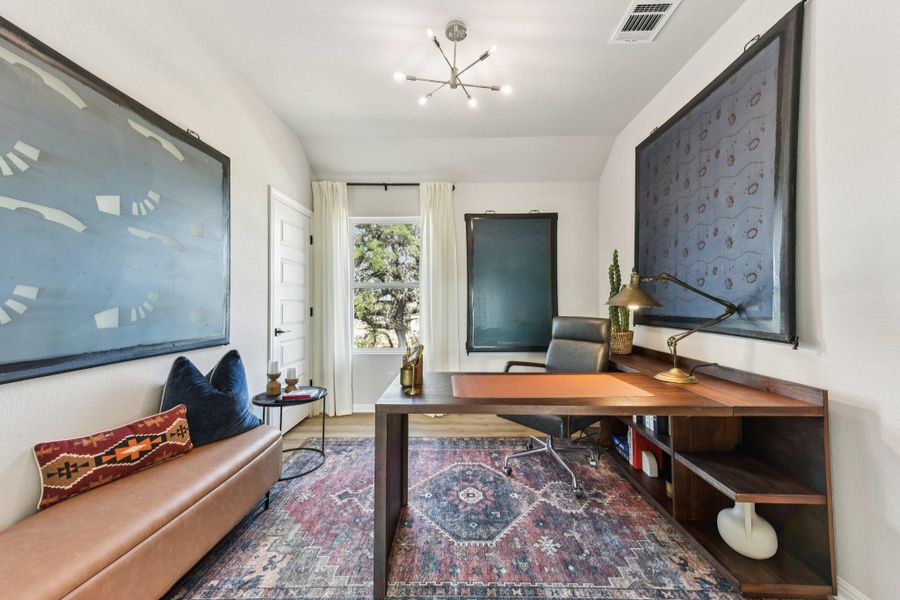 Furnished interior view inside a new home in La Cima, San Marcos (Image 30).