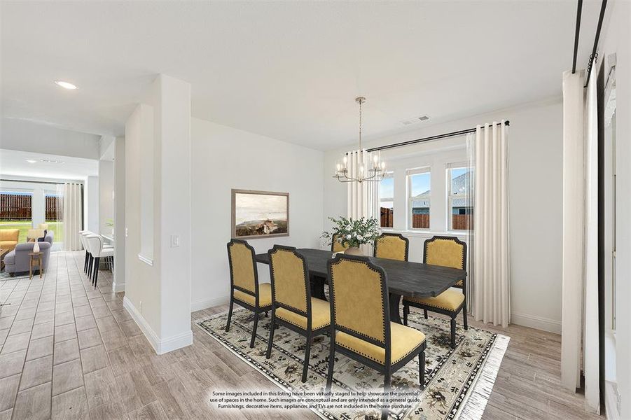 Furnished interior view inside a new home in Hampton Park, Glenn Heights (Image 13).