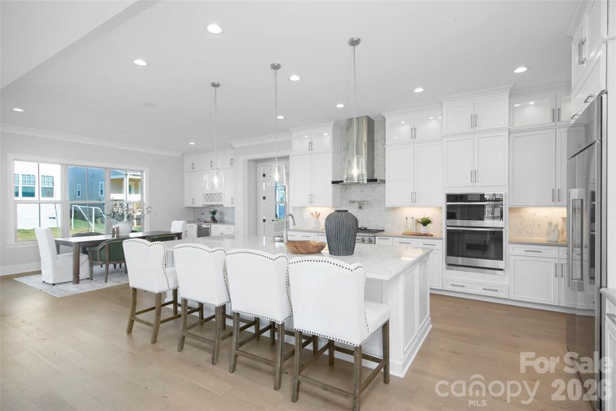 Furnished interior view inside a new home in Heritage at Marvin, Marvin (Image 29).