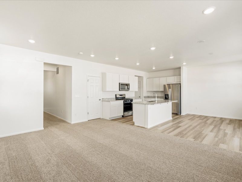 Spacious, unfurnished interior of a new home in Lorson Ranch: The Trail Collection, Colorado Springs (Image 7).