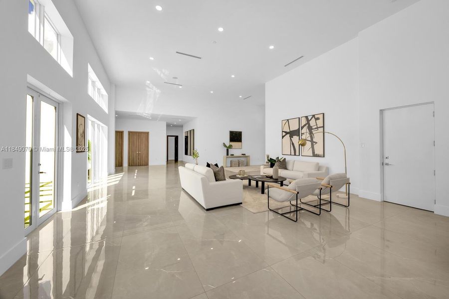 Furnished interior view inside a new home in , Miami (Image 6).