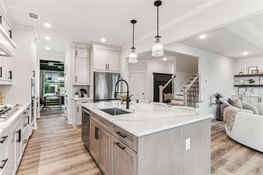 Furnished interior view inside a new home in , Buford (Image 30).