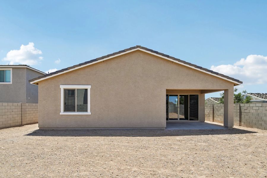 Back exterior elevation