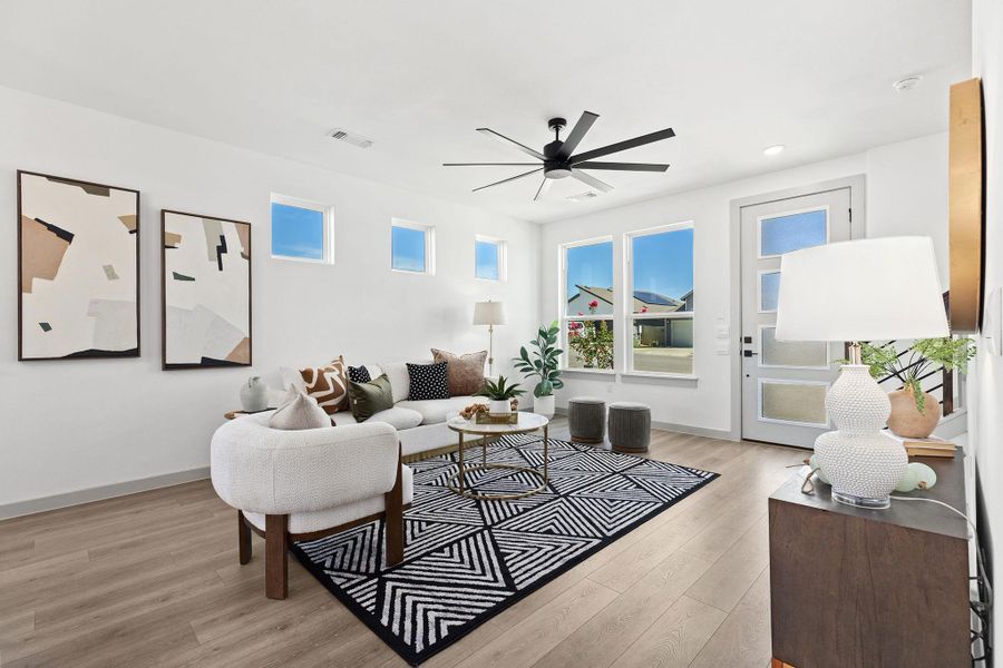 This picture is from another build with a similar floorplan.  The listing is for a to be built home with similar build and fit and finish.