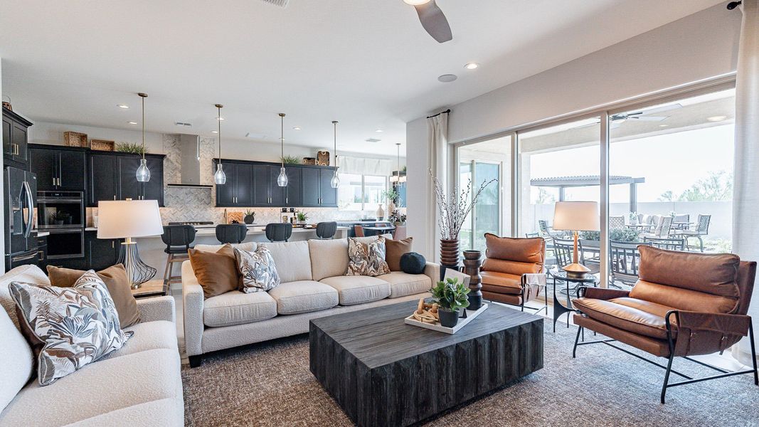 Representative furnished interior of a home built from the Almeria by DRB Homes in Windrose, Waddell (Image 12).