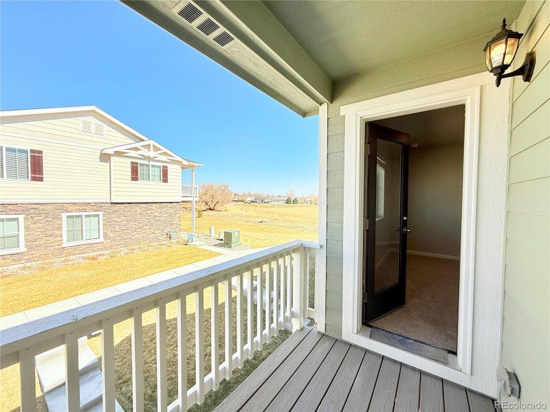 Private Covered Balcony