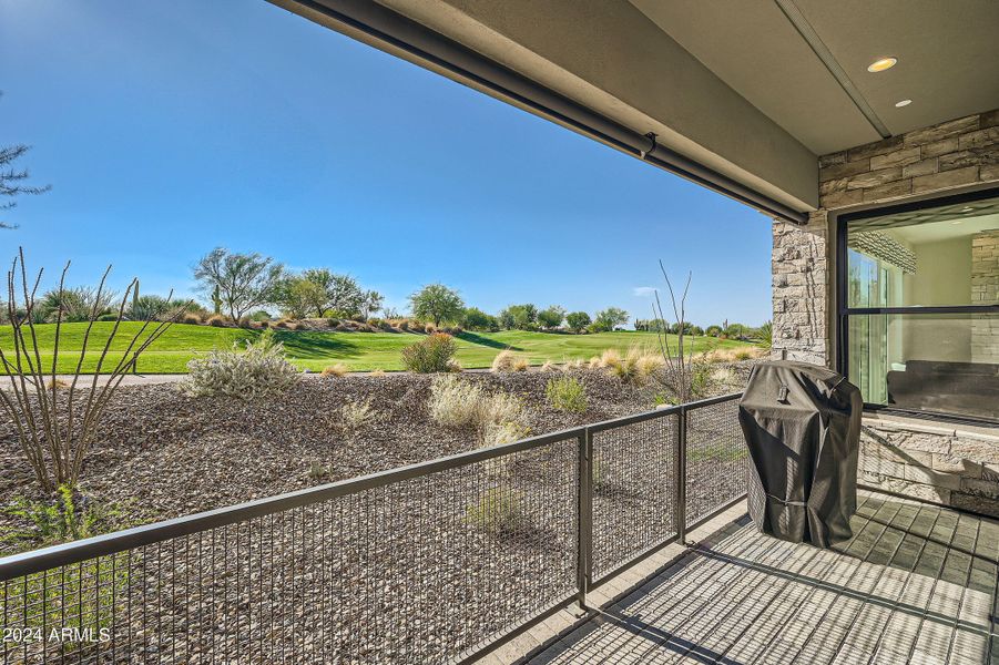 Exterior patio views to golf course