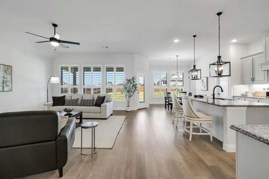 Furnished interior view inside a new home in Lovers Landing, Forney (Image 8).