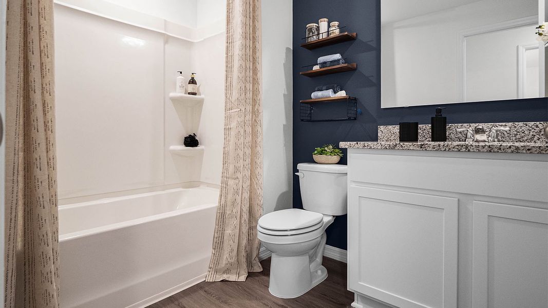 Furnished interior view inside a new home in Avian Pointe Townhomes, Apopka (Image 15). Furnished interior view inside a new home in Avian Pointe Townhomes, Apopka (Image 15).