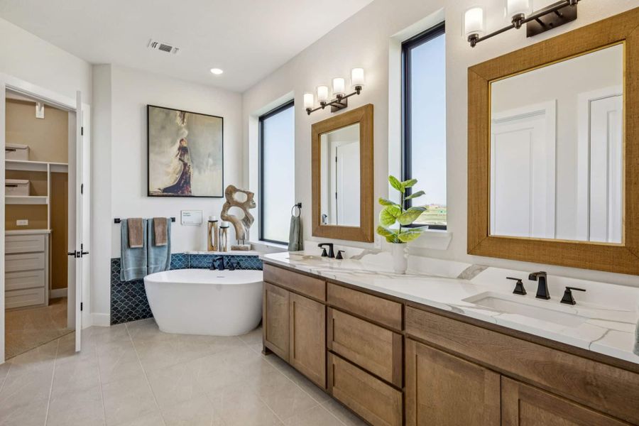 Furnished interior view inside a new home in The Grove Frisco, Frisco (Image 6).