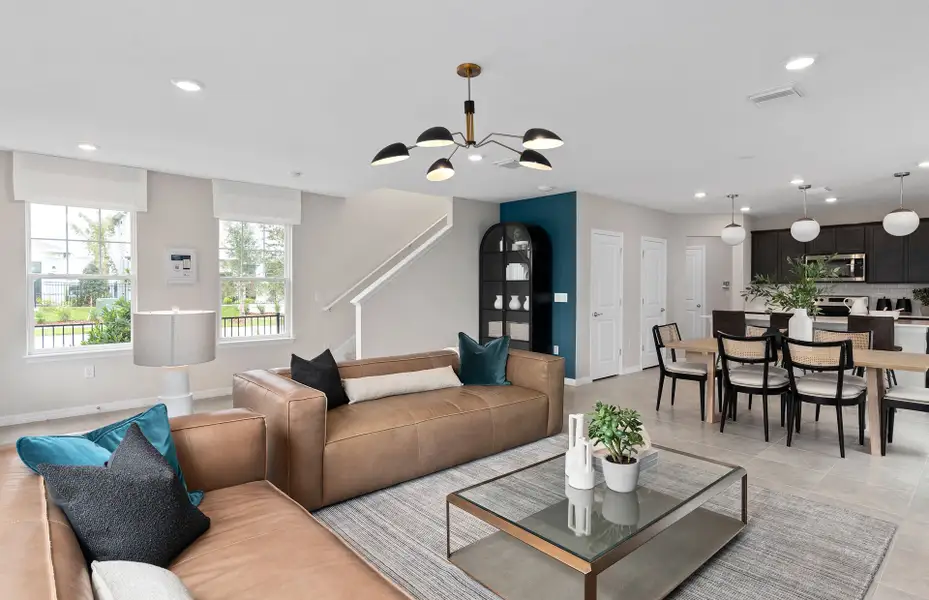 Furnished interior view inside a new home in Silverleaf Oaks, Winter Garden (Image 3).