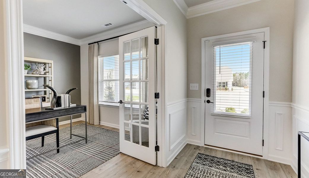 Furnished interior view inside a new home in Bryson Farms, Byron (Image 2). Furnished interior view inside a new home in Bryson Farms, Byron (Image 2).