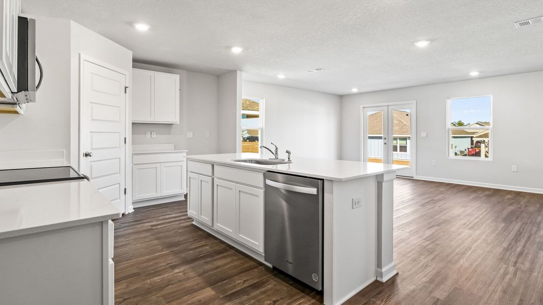 Representative furnished interior of a home built from the Walker by D.R. Horton in Ashton Park Phase III, Freeport (Image 5).