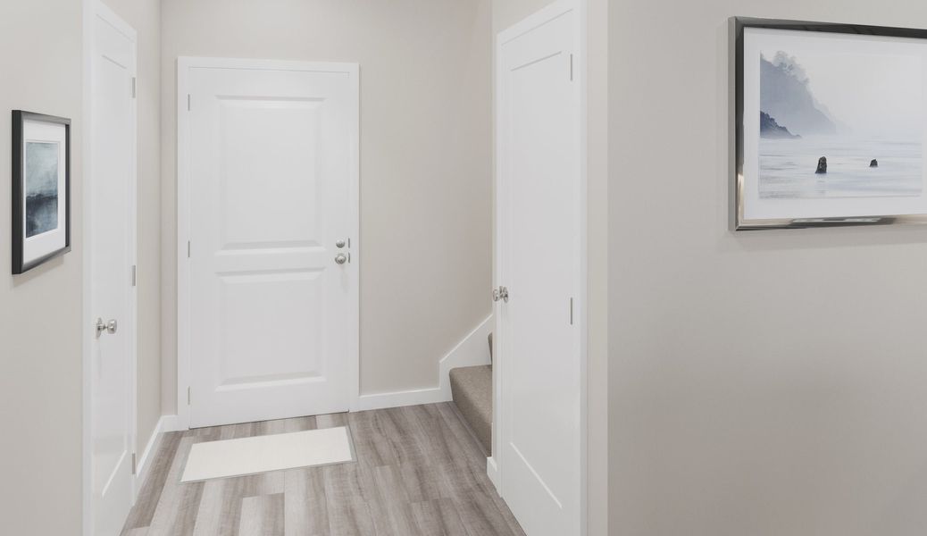Representative unfurnished interior of a home built from the Danville by Fischer Homes in Three Rivers, Rome (Image 13). Representative unfurnished interior of a home built from the Danville by Fischer Homes in Three Rivers, Rome (Image 13).