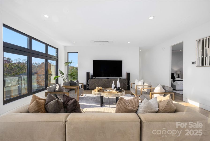 Upper-level living area.