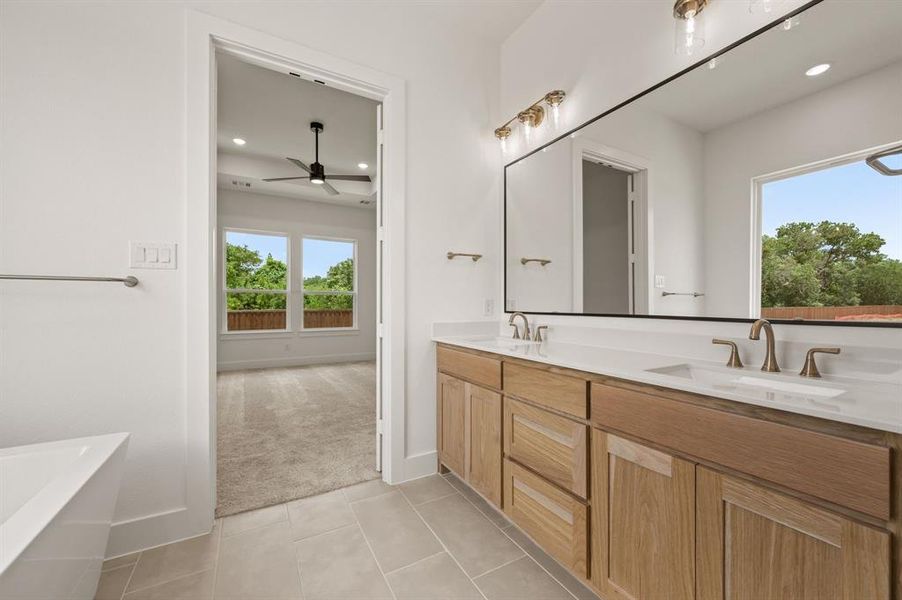 Furnished interior view inside a new home in Parks of Aledo, Aledo (Image 6).