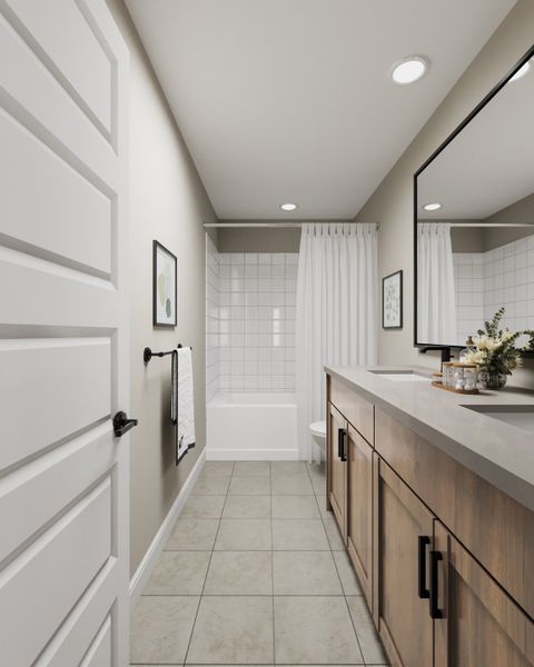 Representative furnished interior of a home built from the Summit by Taylor Morrison in Lake Bluff, Greeley (Image 12).