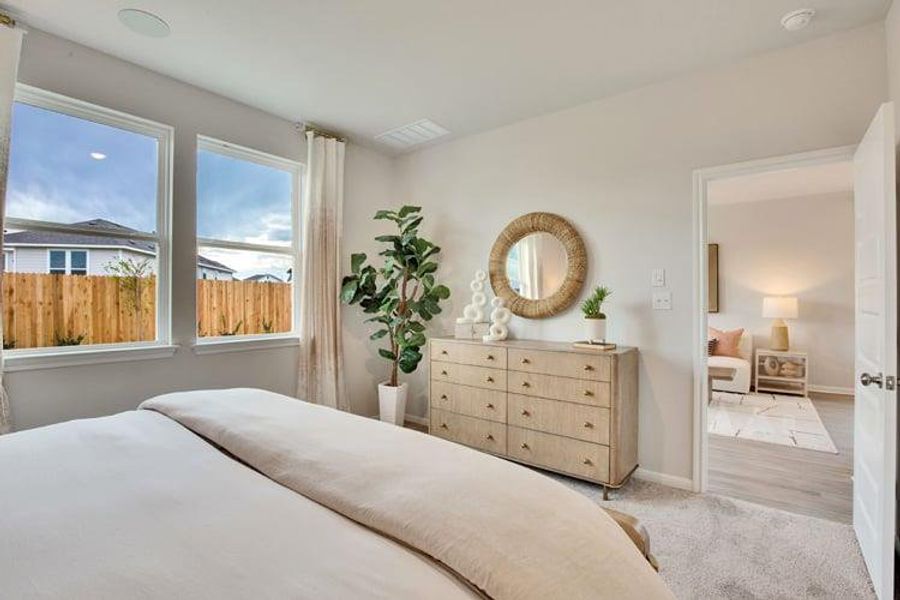 Furnished interior view inside a new home in Trinity Ranch, Elgin (Image 10). Furnished interior view inside a new home in Trinity Ranch, Elgin (Image 10).