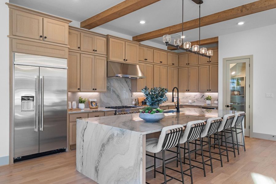 Furnished interior view inside a new home in Pomona, Manvel (Image 3).