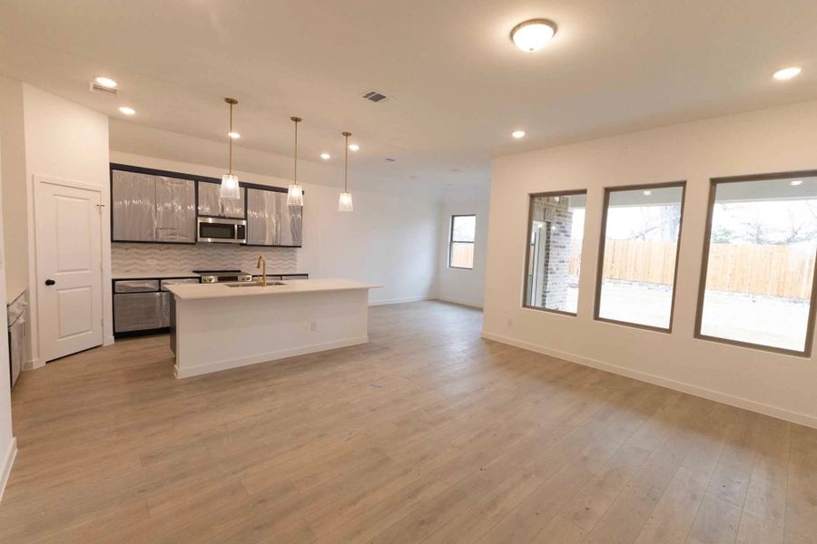 Open Kitchen-Living-Dining Room Construction Progress