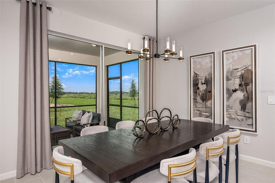 Furnished interior view inside a new home in Pasadena Ridge Master, Dade City (Image 5).