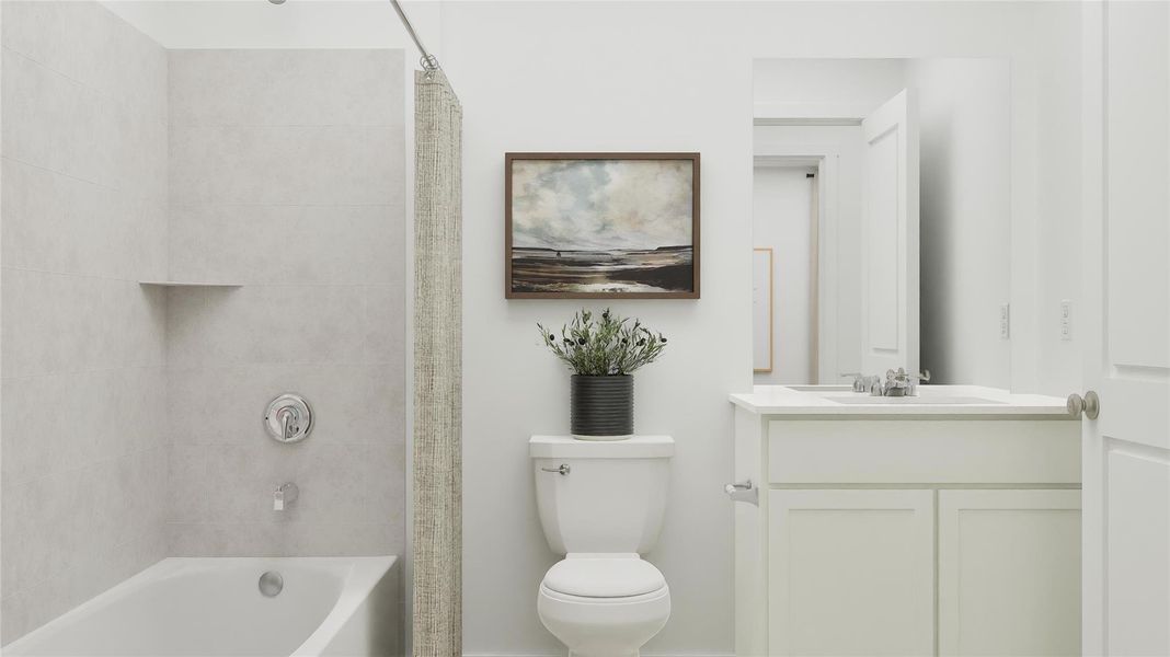 Furnished interior view inside a new home in The Grand Prairie, Hockley (Image 19).