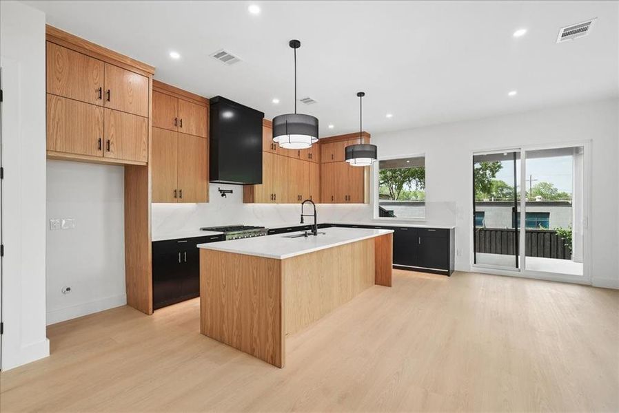 Furnished interior view inside a new home in , Dallas (Image 6).