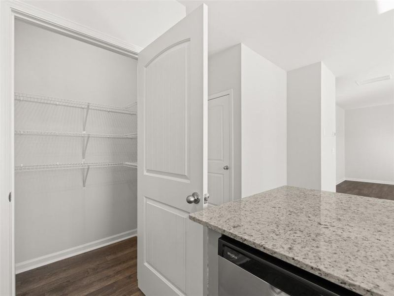 Furnished interior view inside a new home in Oaks at Cedar Grove, Fairburn (Image 7).