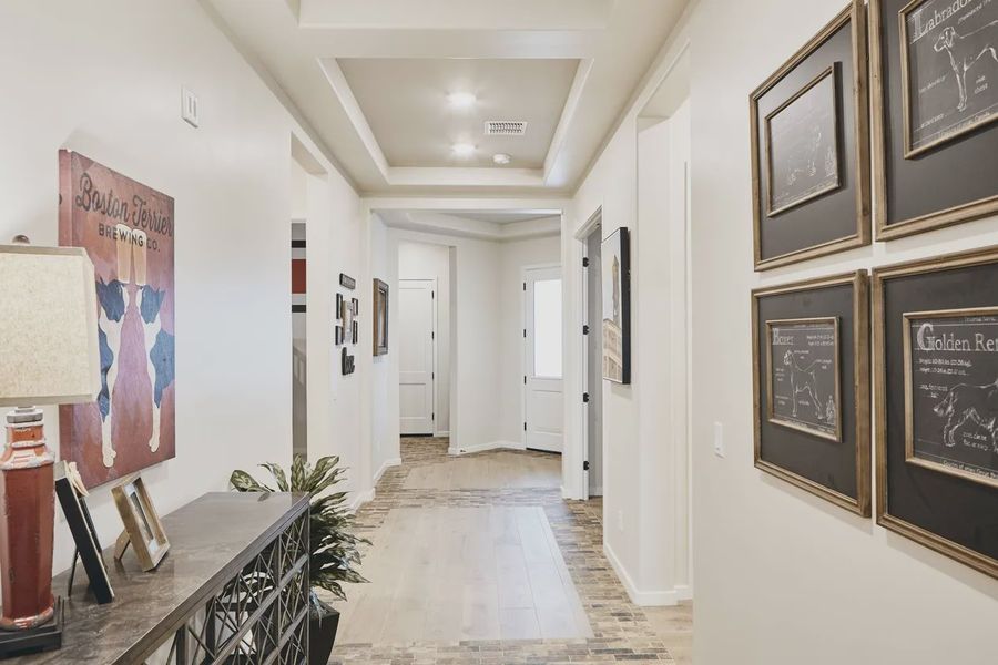 Furnished interior view inside a new home in Valencia at Granite Vista, Waddell (Image 12).