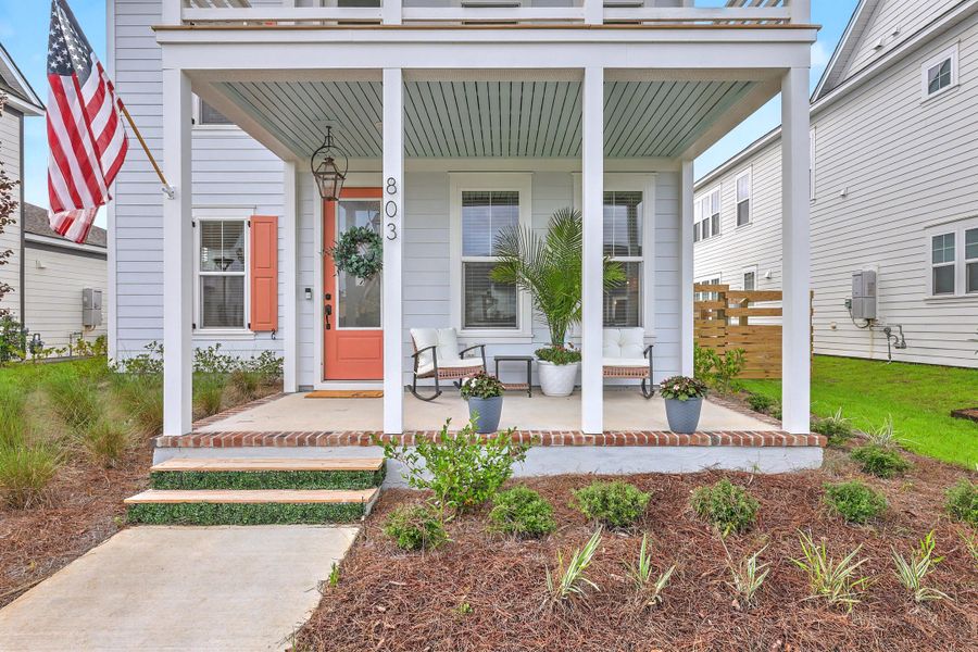 Exterior details and patio area of a home in , Summerville (Image 33). Exterior details and patio area of a home in , Summerville (Image 33).