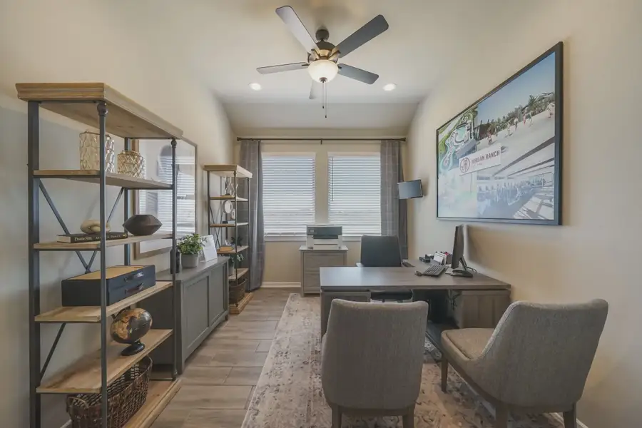 Representative furnished interior of a home built from the Bradford by Chesmar Homes in Meridiana 50's, Manvel (Image 13).