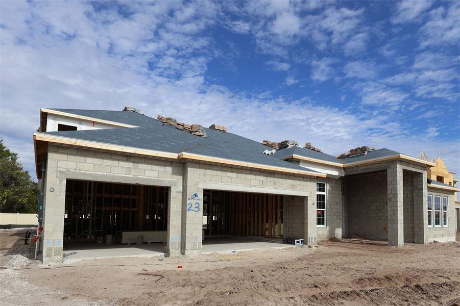 In-progress construction of a new home in Hawk's Overlook, Oviedo, FL (Image 13).