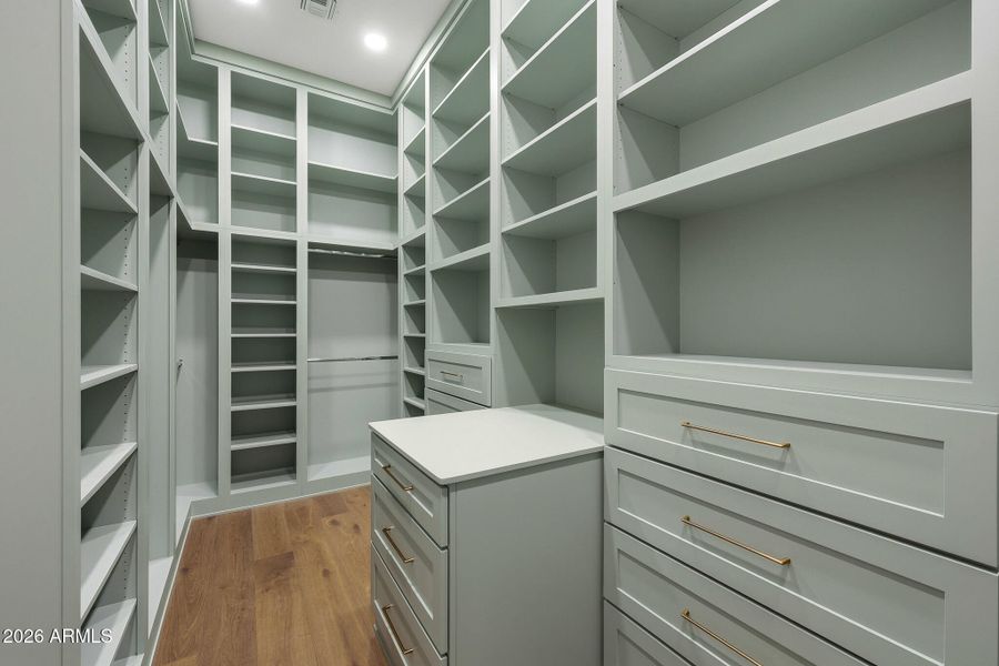 Primary closet Primary closet