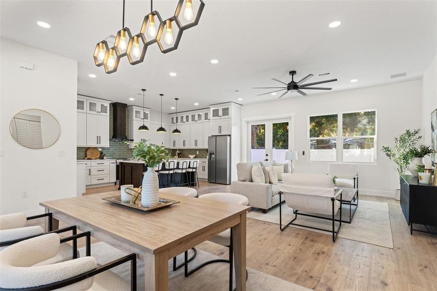 Furnished interior view inside a new home in , Tampa (Image 9). Furnished interior view inside a new home in , Tampa (Image 9).