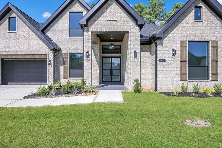A statement front door sets the tone for the refined interiors that await A statement front door sets the tone for the refined interiors that await