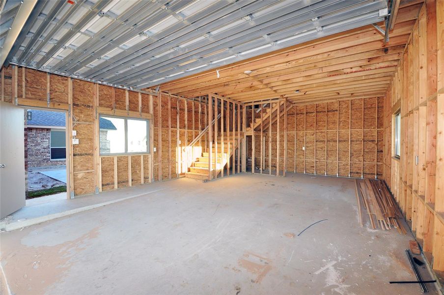 In-progress construction of a new home in , League City, TX (Image 27).