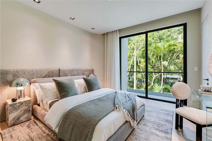 Furnished interior view inside a new home in , Miami (Image 45).