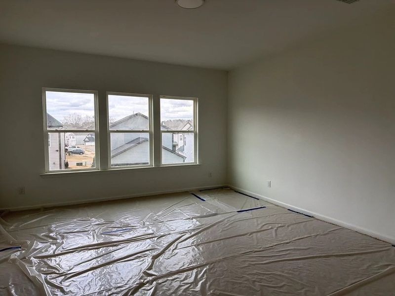 In-progress construction of a new home in Rowland's Grant, Fuquay Varina, NC (Image 18).