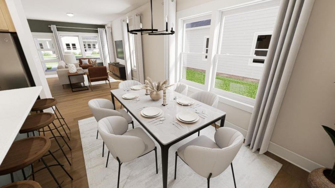 Furnished interior view inside a new home in Allen Park, Raleigh (Image 7).