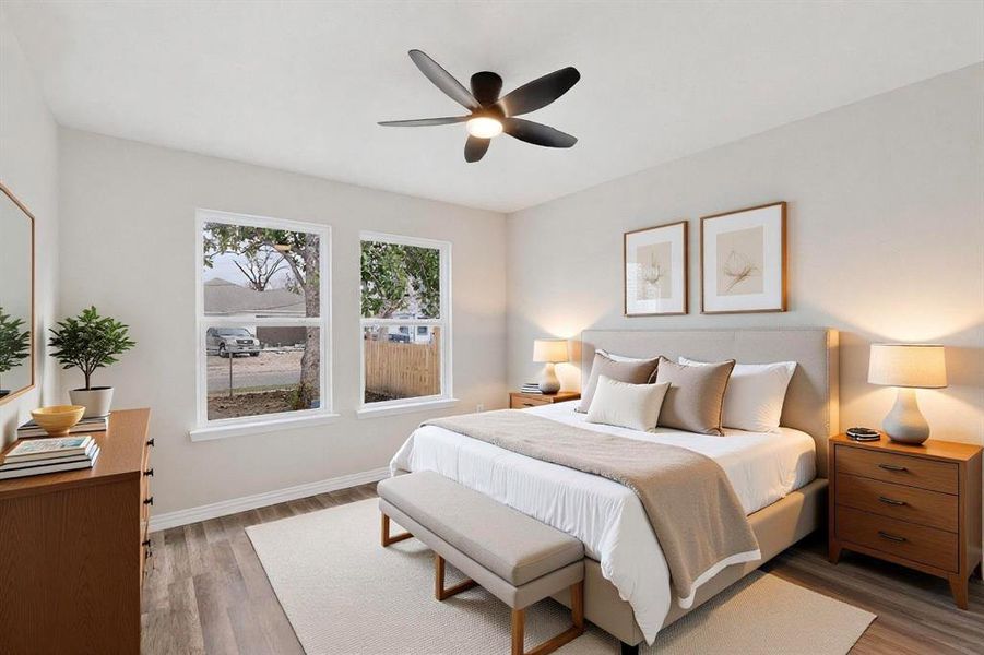 Furnished interior view inside a new home in , Dallas (Image 15).