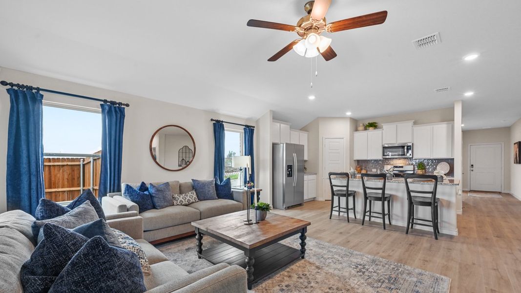 Furnished interior view inside a new home in Trailstone, Caddo Mills (Image 12). Furnished interior view inside a new home in Trailstone, Caddo Mills (Image 12).