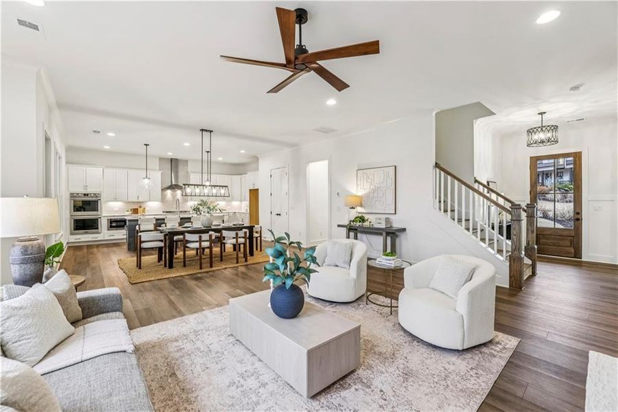 Furnished interior view inside a new home in , Dawsonville (Image 38).