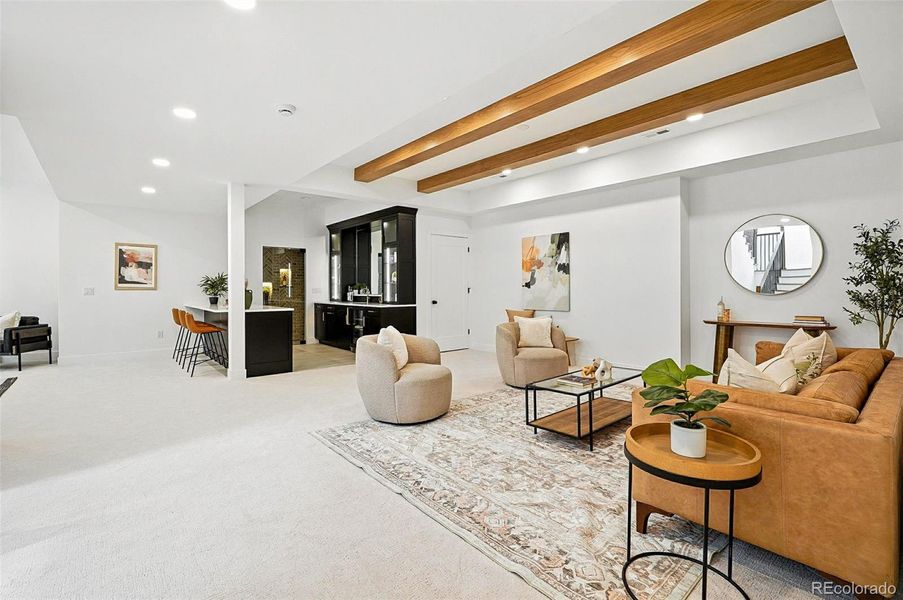 Furnished interior view inside a new home in , Denver (Image 17).